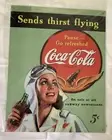 Coke Coca Cola Sends Thirst Flying Vintage Metal Retro Replica Sign