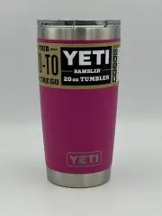 NEW Yeti Rambler 20oz Tumbler Prickly Pear Pink Insulated Cup Retired SHIPS FREE