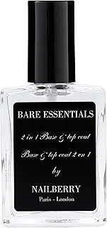 Nailberry 2 in 1 Bare Essentials Oxygenated Base and Top Coat 15 ml