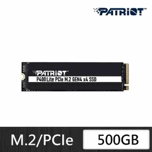 【PATRiOT 博帝】P400 Lite M.2 2280 PCIe Gen4x4 500GB SSD固態硬碟