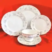 CHALFONTE 9345 by Mikasa Fine China 5 Piece Place Setting Japan NEW NEVER USED
