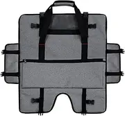 wqibq Surveillance Case, Protective and Dustproof Computer Bag, Adjustable and Portable Monitor Travel Case with Multiple Pockets for 20-24 Inch Monitor Screens, gray, Siehe Beschreibung, See