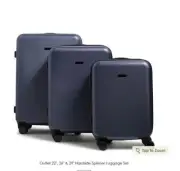Vera Bradley 3 pcs Hardside Spinner Luggage Set Travel Carry On /Navy pearl NWT