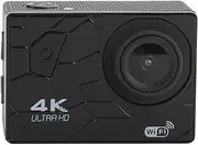 4K Action Camera, Wide Angle Vlog Camera Anti Shake with 2 Inch IPS Screen, Action Camera DV with Handlebar Components for Outdoor Cycling