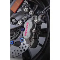 在飛比找蝦皮購物優惠-現貨 Brembo卡鉗 對四 灰底紅字 單插銷 對四卡鉗 煞