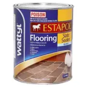 Wattyl Estapol Flooring Slate & Peeble Sealer SLATE SEALER GLOSS, 1L or 4L