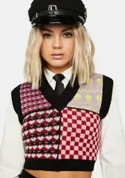 [The Ragged Priest] Snowflake Sweater Vest