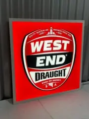 WEST END DRAUGHT SIGN FLAT HANGING LIGHT LED 600 X 600