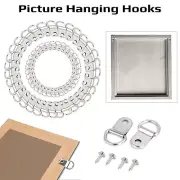 PICTURE FRAME HOOKS D RINGS HANGERS FRAME HANGING CANVAS MIRROR FRAME RINGS
