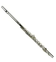 Holiday Sale ! New Merano 16 Hole Key of C Flute with Zippered Case, Silver