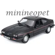 BBURAGO 1982 FORD CAPRI 1/24 DIECAST MODEL CAR BLACK 18-21093 BK