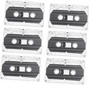 MERRYHAPY Bulk Recordable Cassette Tapes 6 Pack DIY Audio Tapes for Recording Greeting