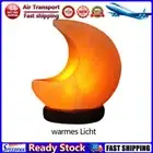 LF# Himalayan Salt Lamp Crystal Salt Rock Lamp Decor with Base (Moon Warm Light)
