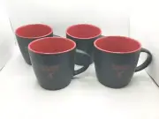 Mug Black Red "This May or May Not Have Fireball In It" Whiskey Coffee Lot Of 4