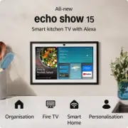 All-New Echo Show 15 | a Stunning HD 15.6" Smart Kitchen TV for Home Organisati
