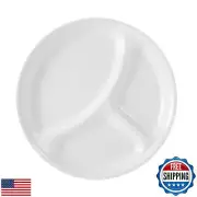 Corelle Livingware Divided Plate, 10-1/4-Inch, Winter Frost White