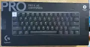 Logitech PRO X 60 LIGHTSPEED Keyboard w/ Case (920-011902) - Black... FREE S&H!