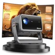 [Auto Focus] Mini Projector with WiFi6 Bluetooth, 135°Rotatable Gunmetal