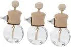 MUCKLILY 3pcs Car Perfume Empty Bottle Glass Diffuser Cars Perfume Clip Diffu...