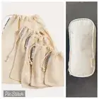 BNWT SEED & SPROUT MESH PRODUCE BAGS SET X5 + FREE CASE RRP $25 ORGANIC COTTON