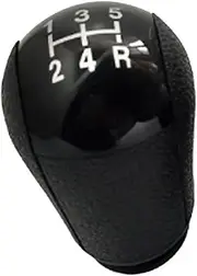 Gear Shift Knob 5 6 Speed MT Car Shift Gear Knob Lever Gaitor Shifter for Mondeo MK2 2004-2011(Gear knob Black,5 Gears)
