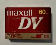 Maxell Mini DV Digital Video Camcorder Cassette Tapes 60 Minutes Sealed New