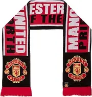 Manchester United FC Scarf Knitted Jacquard Mens Kids Official Football Gift