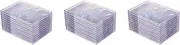 Cards Sleeves Top Loaders 30 Hard Plastic Card Protector Clear Card Brick + 6 Display Stand