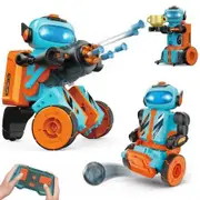 3 in 1 Remote Control & Programming Robotics Building Kit Electric Circuits Science Projects Set STEM Robot Toys for Kids Ages 8-12 Year Old