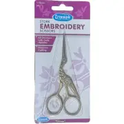 Triumph Stork Embroidery Scissors, 110mm (4 1/2"), Lightweight, Gold Finish