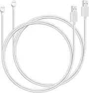 WOFTD Power Cord for Google Nest Cam (Battery) Only, Weatherproof Charging Cable - 6 ft [2-Pack]