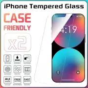 2x Tempered Glass Screen Protector For iPhone 14 13 12 11 Pro XS Max XR 7 8 Plus
