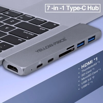 Apple MacBook Air 2020 A2179, MacBook Pro 2020-2016 Certified USB C Hub HDMI 4K