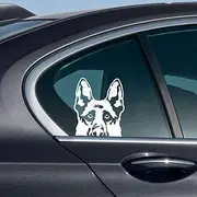 WIRESTER 6 inch Clear Vinyl Decal Sticker Decoration for Car Window (Or Any Flat Surface) - German Shepherd Dog