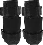 Happyyami 1 Pair Weighted Gaiter Bag Exercise Equipment Running Ankle Weight Cover Ankle Weights Covers Adjustable Calf Weight Cover Running Ankle Weights Sports Equipment Black Iron