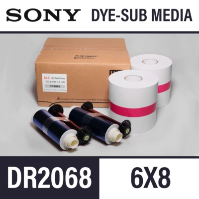 BNIB 6x8" DR2068 Paper & Ribbon Media for SONY UP-DR200 (700 Prints)