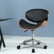 Artiss Office Chair Leather Black White