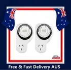 HPM 24 Hour Analog Timer with Offset Double Pole Twin Pack AUS