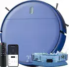 Robo Vacuum & Mop Combo Clean Power Suction w/ Smart App Google & Alexa in Blue