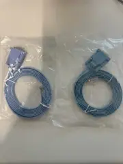 Cisco Rollover Console Cable, Blue 72-3383-01 DB9 to RJ45 6'