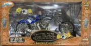 Jada Toys Von Dutch Kustom Cycles 1:10 DRAGNUT BLUE & White 100% DIE-CAST