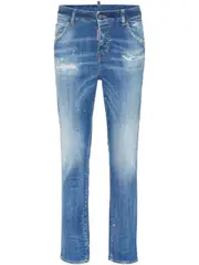 [DSQUARED2] distressed skinny jeans 38 Blue