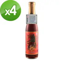 在飛比找momo購物網優惠-【瑞春醬油】平安醬黑豆油膏X4入(420ml/瓶)