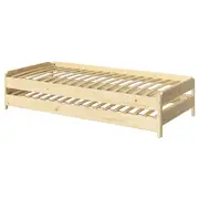 UTÅKER Stackable bed, pine, Single