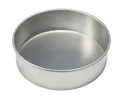 DecoPac 10 Inch 16 Gauge Aluminum Round Cake Pan, 10" W x 3" H, Made From Pre...