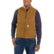 New Carhartt Mens FLAME-RESISTANT QUICK DUCK SHERPA LINED VEST Flame Resistant