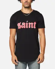[SAINT MORTA] Saint Morta Cambronne El Duplo Ss Tee Black/red - Size L L Black/Red