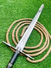 Custom Handmade Knights / Excalibur /Crown outdoor Sharp Gift Sword with Sheath.