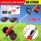 24V Cordless Grass Trimmer Mower Whipper Snipper Blades Electric Brush Lawn Yard