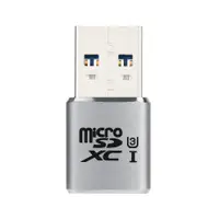 在飛比找ETMall東森購物網優惠-USB3.0迷你高速MicroSD鋁合金TF讀卡器手機平板O